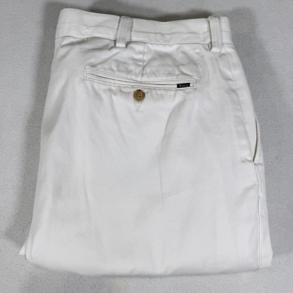 Polo Ralph Lauren Chino Classic Fit Pant Men 38x32 White‎ Preppy Business Casual